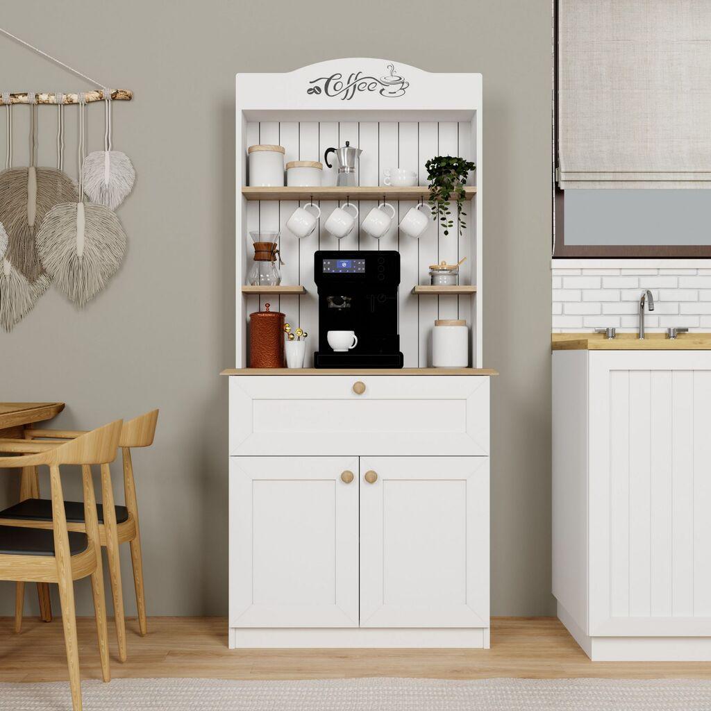 Кујнска полица Hanah Home Lucas 1600-93, 80x100x42 см, бела