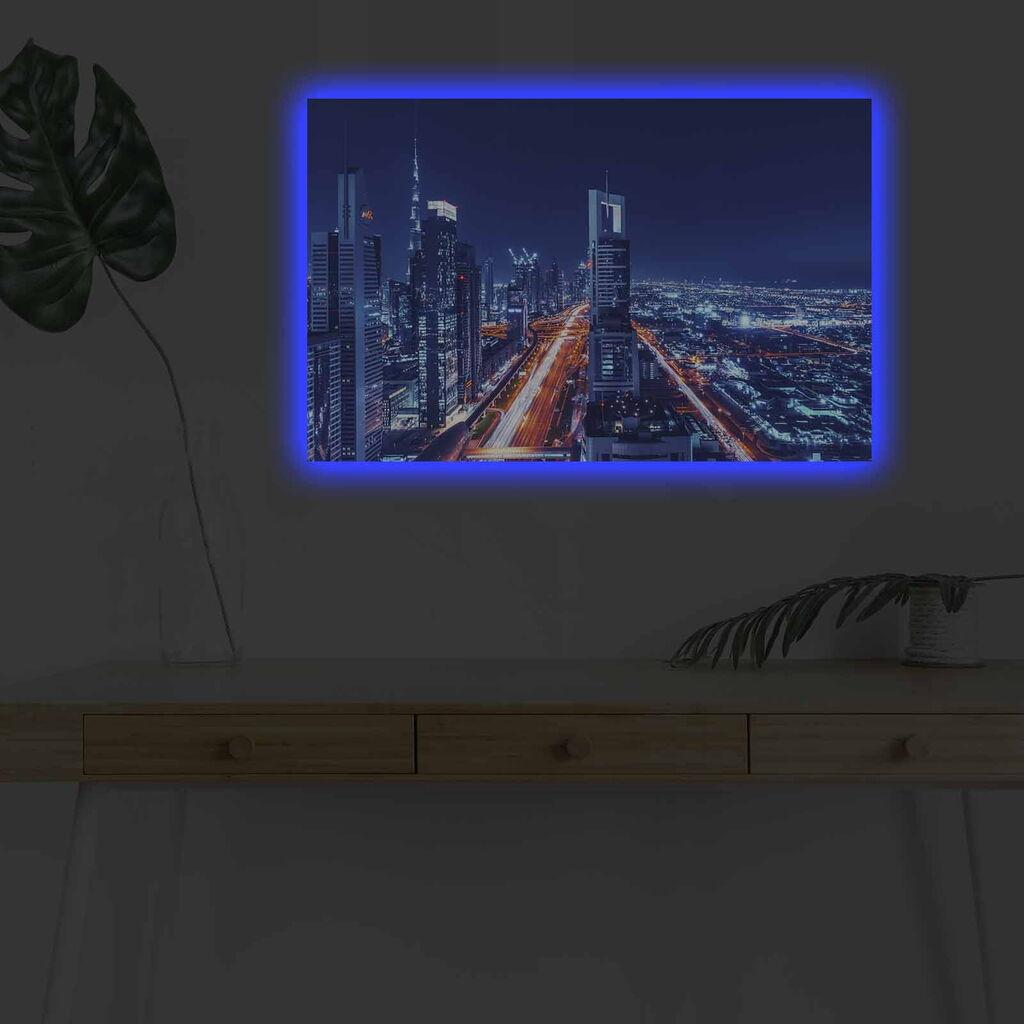Слика „Волити" на платно со LED осветлување 45x70 см