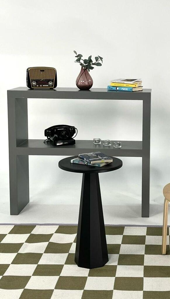 Помошна масичка Hanah Home Lilyum 57, 35x57x35 см, црна