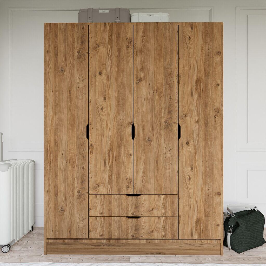 Гардеробер Hanah Home 1600-140, 140x182x45 см, орев