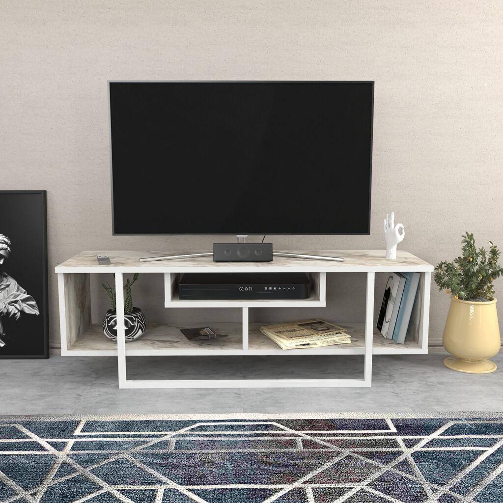 Комода за телевизор Hanah Home Asal 120, 120x40,2x35,2 см, бела