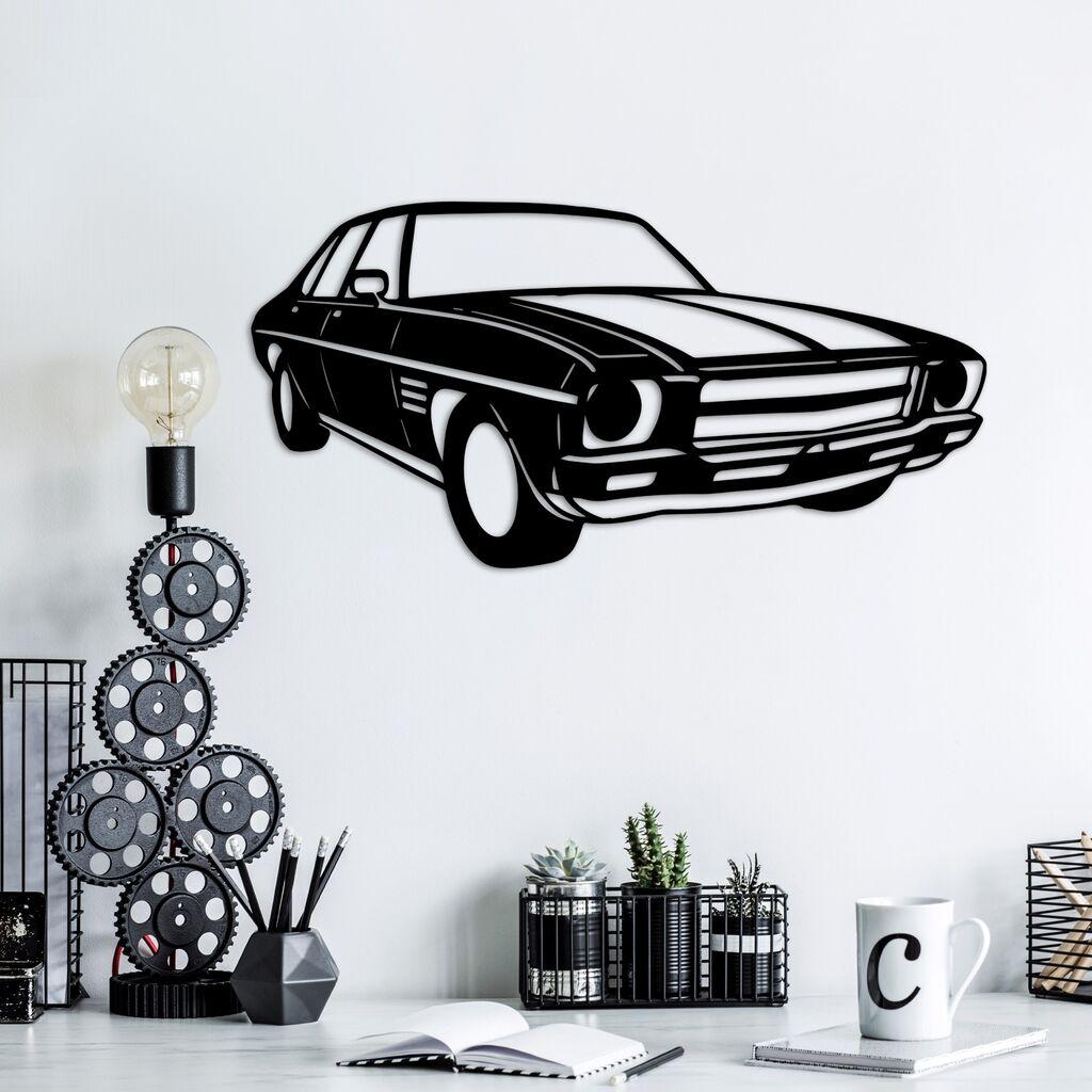 Wallity декорација за ѕид Holden Monaro Sedan, 60 x 30 см, црна