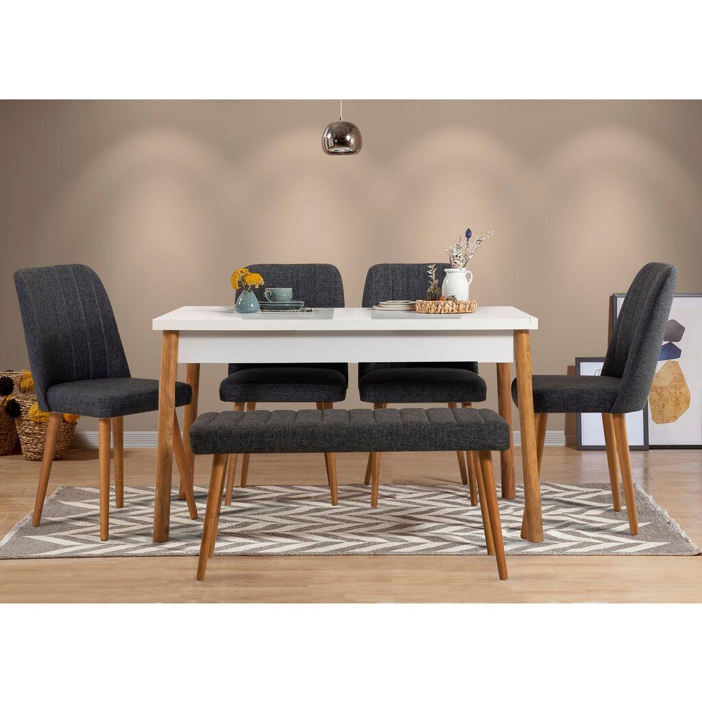 Трпезариски сет Hanah Home Costa 1053-2 AB, 6 дела, антрацит