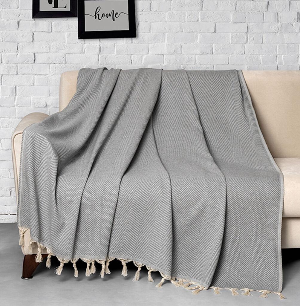 Прекривка за кревет L'essentiel Maison Trendy, 170x230cm, 281 gr/m², сива