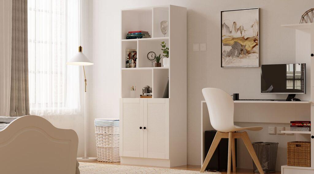 Полица за книги Hanah Home Rb-117, 70x180x33 см, бела