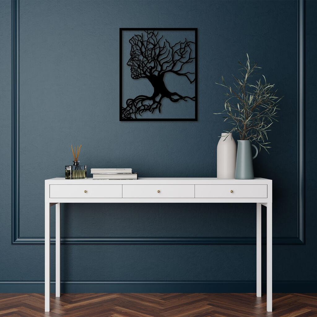 Wallity dzидна декорација „Човек во облик на дрво" - 262, 50 x 58 см, црна
