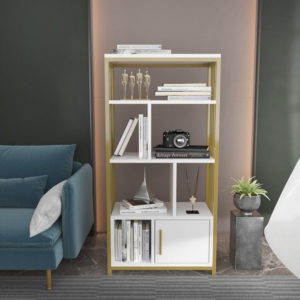 Полица за книги Hanah Home Valero, 60x120x29.6 см, шарена