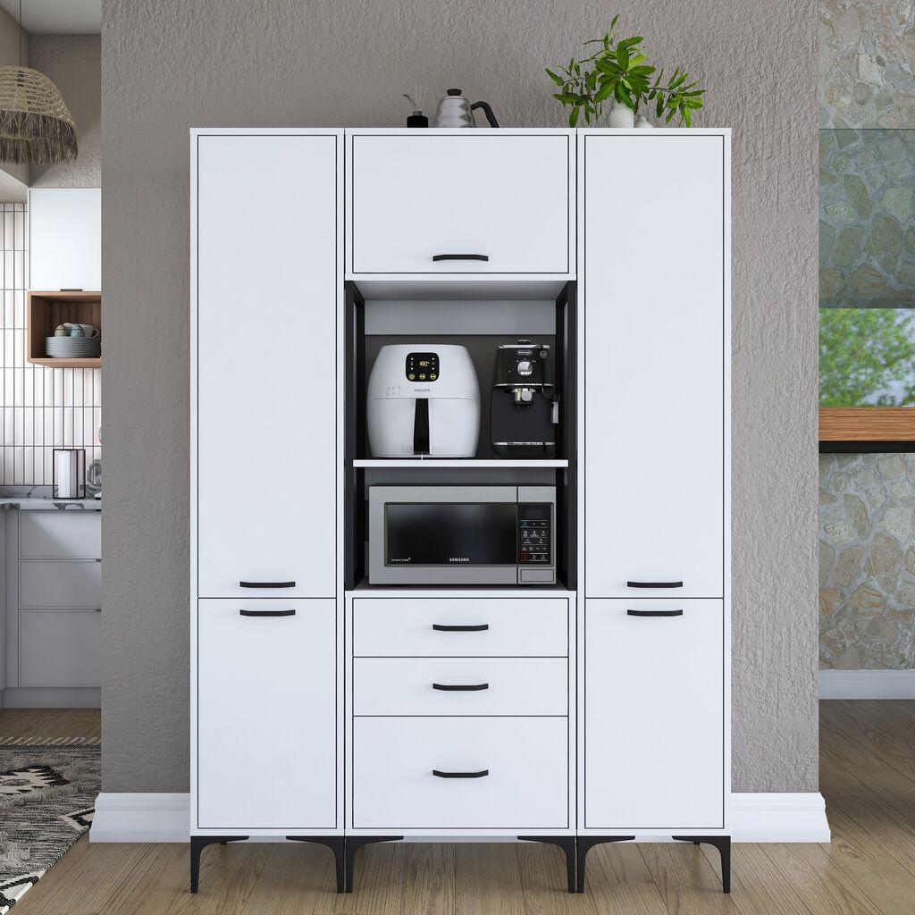 Комода Hanah Home JE145 3115, 140x198,6x40 см, бела