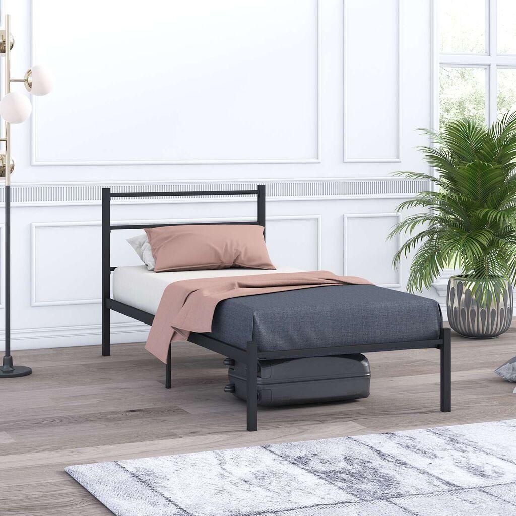Рамка за кревет Hanah Home Basic, 100x200 см, црна