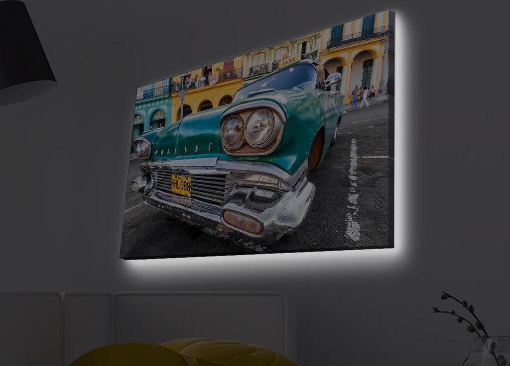 Слика „Волити" на платно со LED осветлување 45x70 см