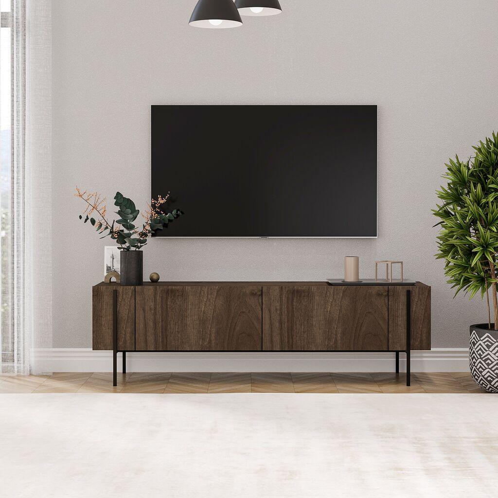 ТВ кабинет Hanah Home Herman, 160x45,6x31,4 см, кафеава
