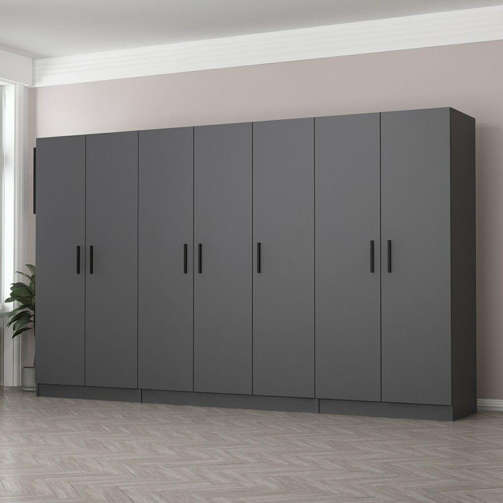 Гардеробер Hanah Home Kale-4978, 315x190x52 см, Антрацит