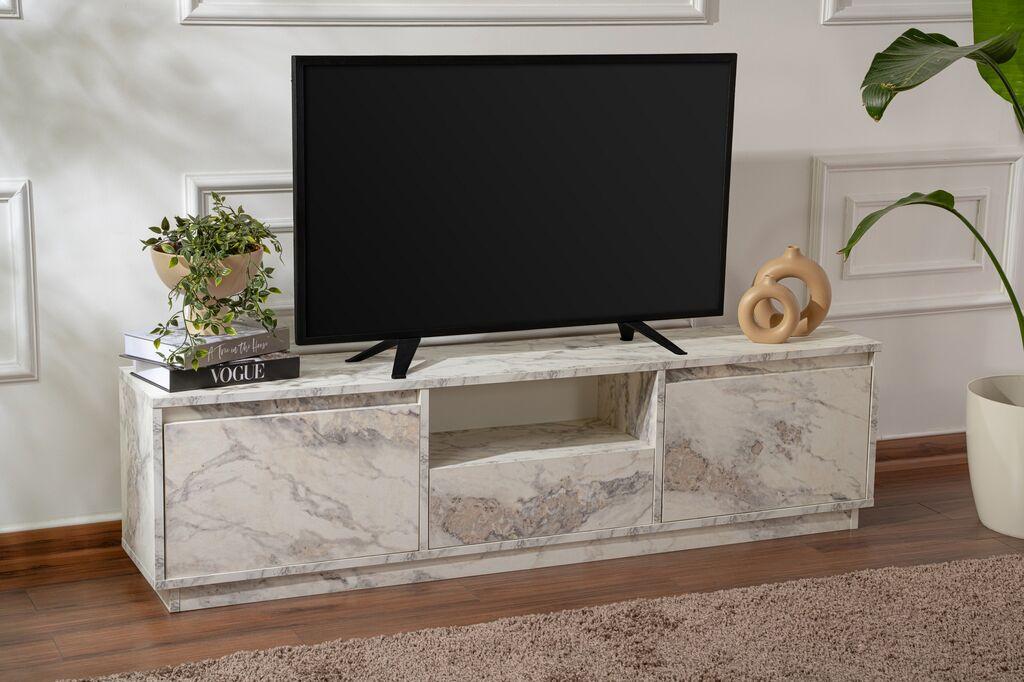 ТВ кабинет Hanah Home Vanguard, 160x42x29,5 см, сив