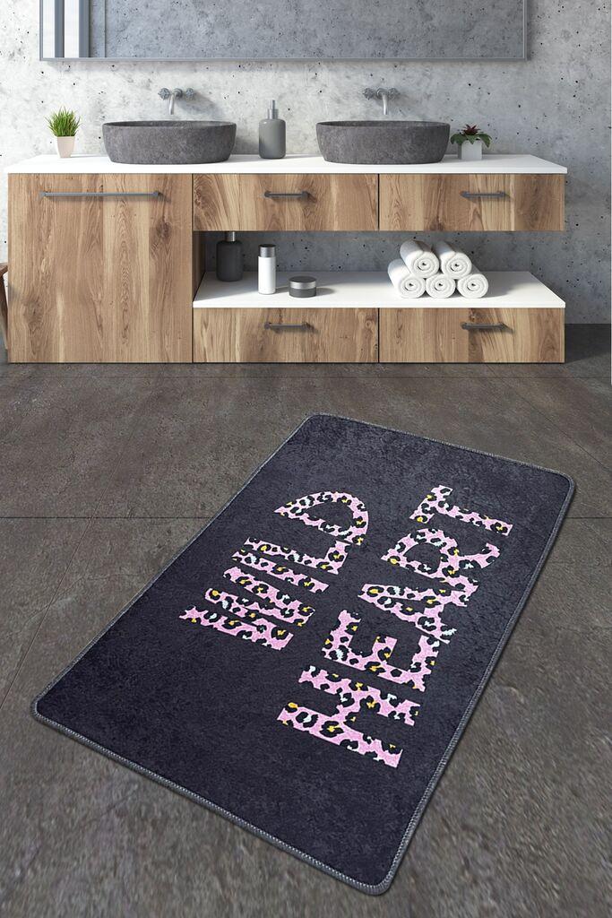 Тепих за бања L'essentiel Maison Wild Heart, 80x100 см, Teget