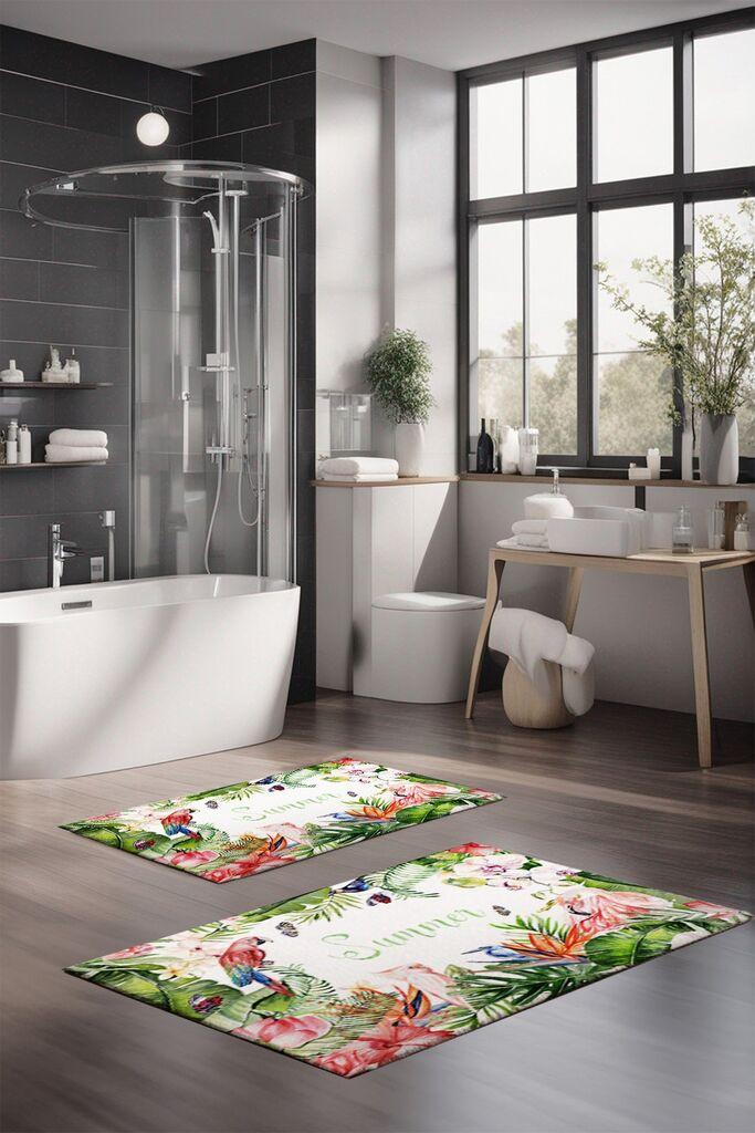 Комплет теписи за бања L'essentiel Maison CT-5317, 2 парчиња, шарени