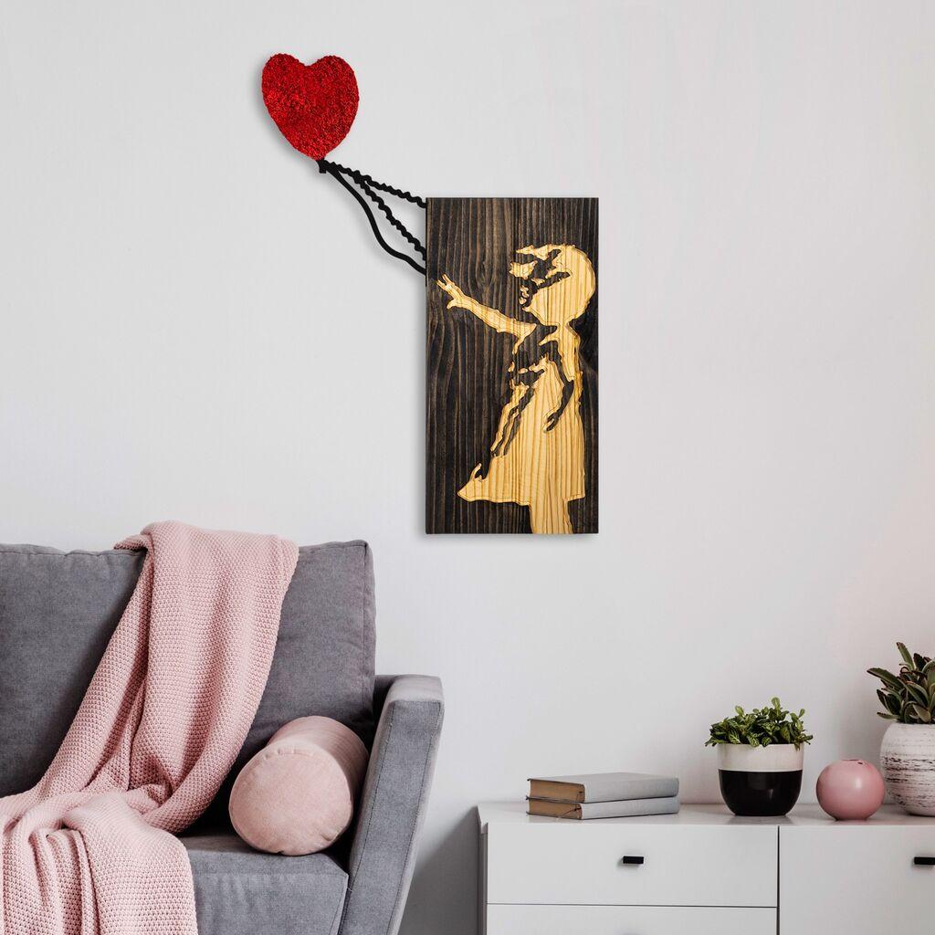Wallity dzидна декорација Banksy - 15-1, 60x83 см, црна
