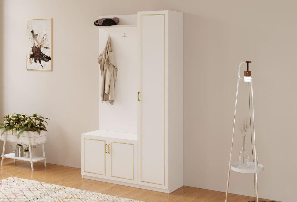 Ормар за ходник Hanah Home Rb-092, 120x200x35 см, бел