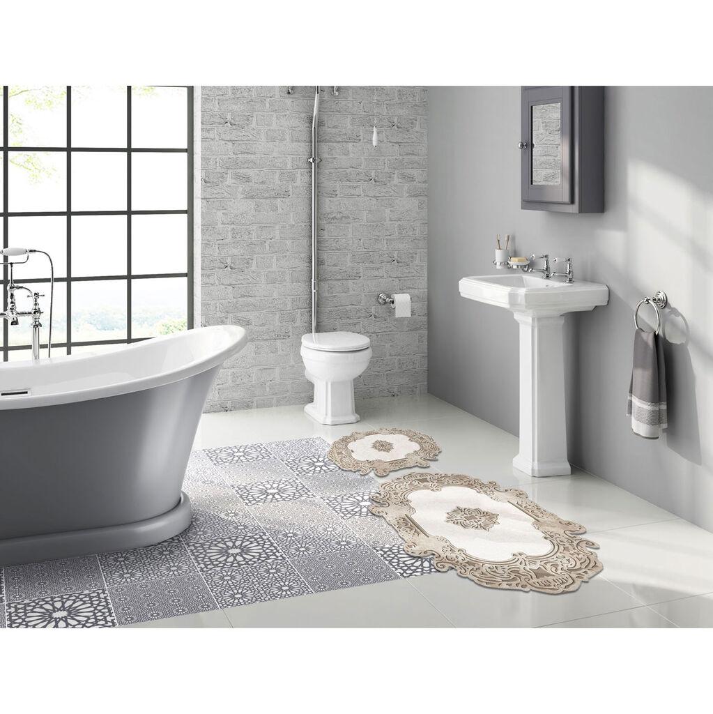 L'essentiel Maison 210FG41715KR Пастир за бања, 2 парчиња, крем
