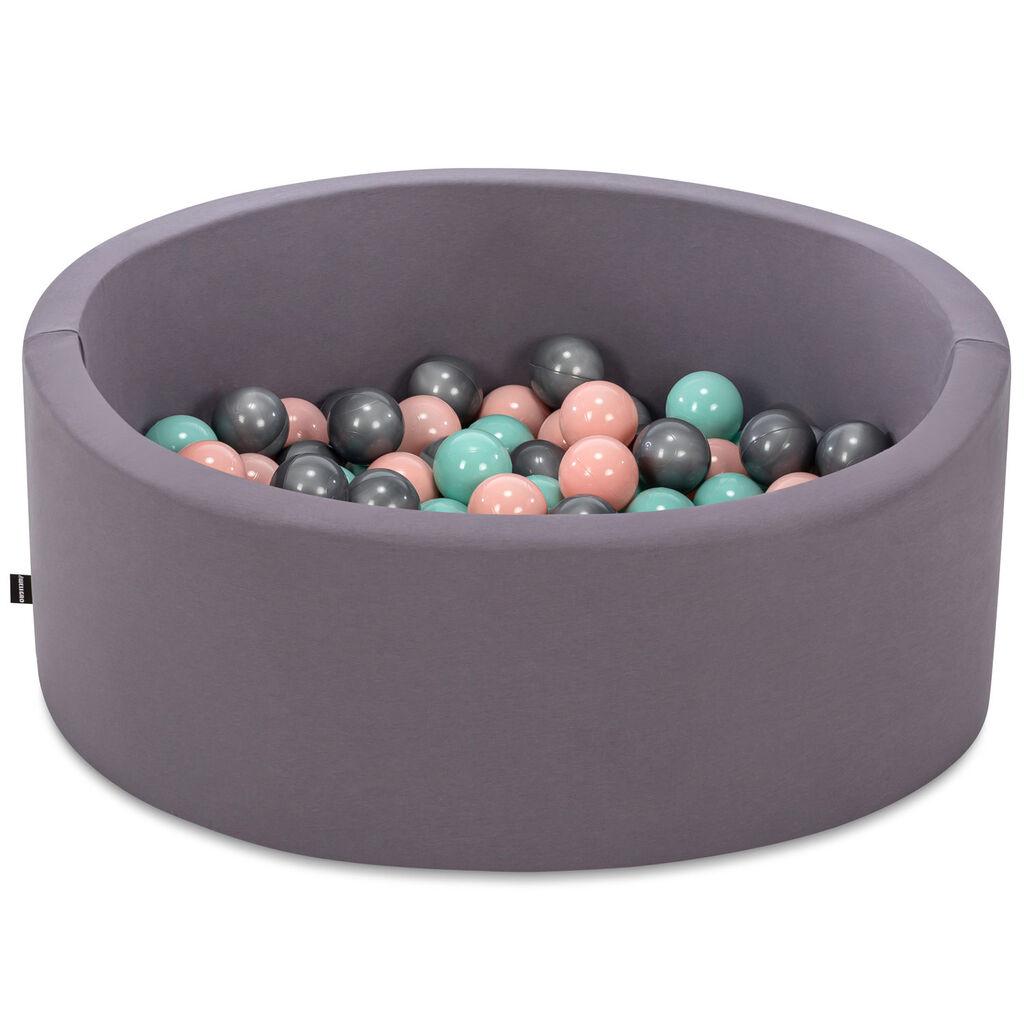 Базен со топчиња Aberto Design, Bubble Pops v13, 85x85x30 см, сив