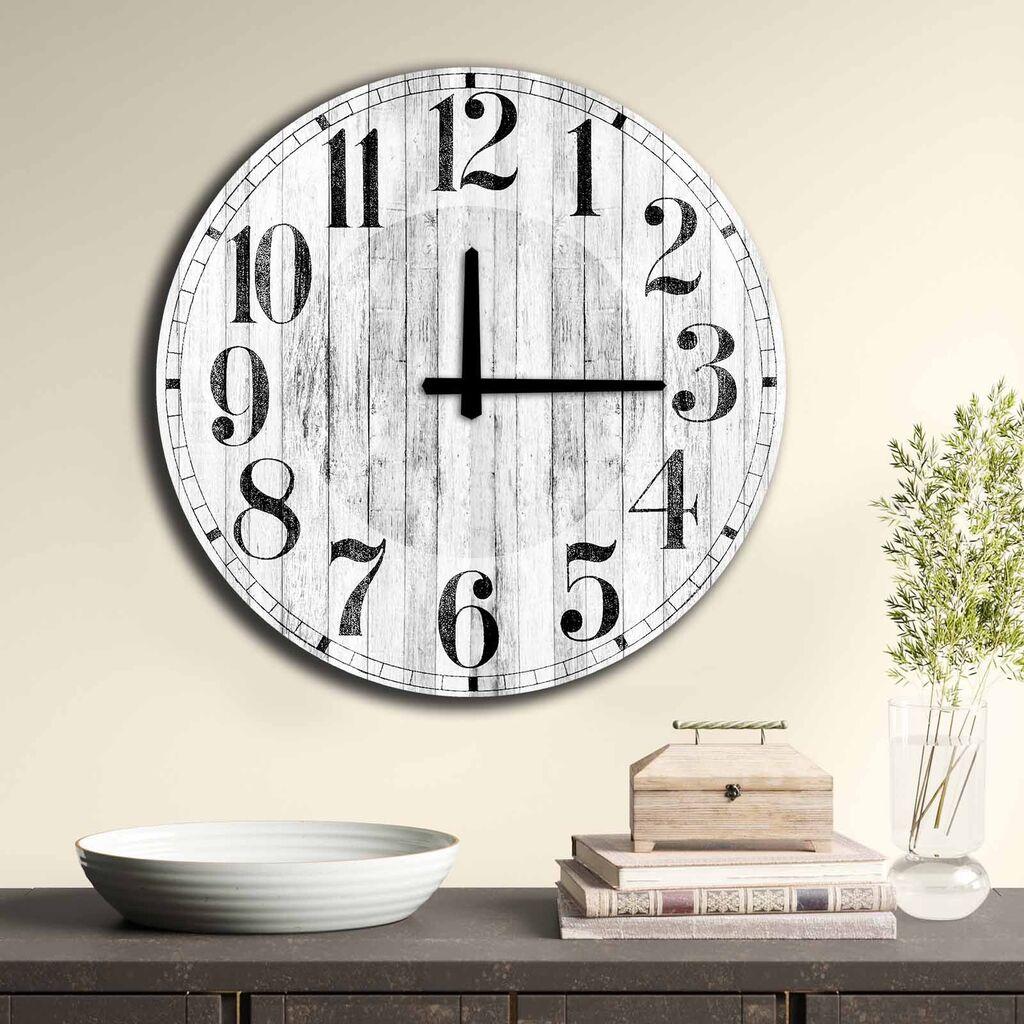 Wallity MDF dzиден часовник 50 см во боја