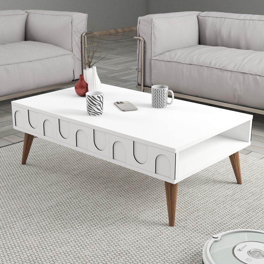 Маса Hanah Home Club Lyon 34, 105x34.6x60 см, бела