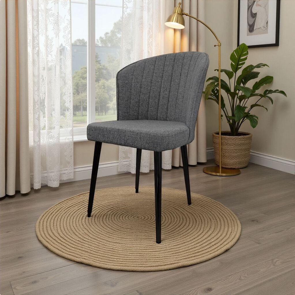 Комплет столчиња Hanah Home Rubi, 52x85x42 см, 2 парчиња, сива