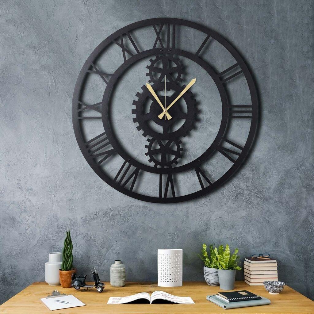 Wallity dzиден часовник 70x70 см црн