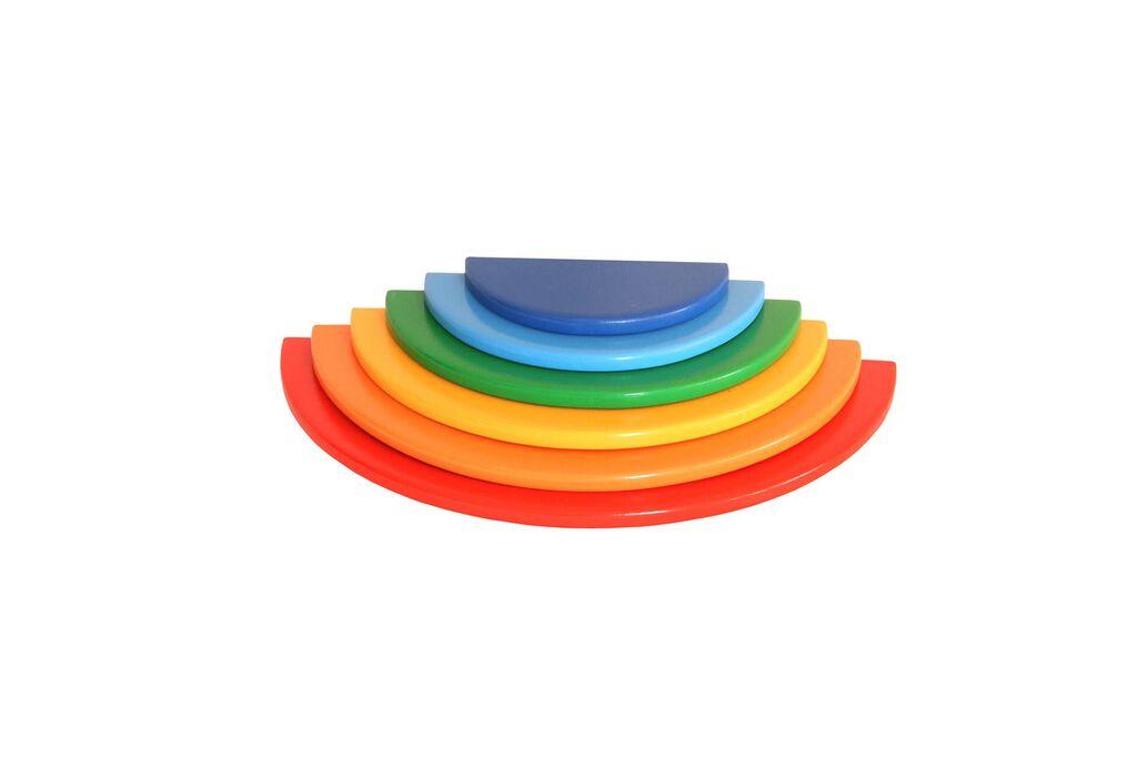 HANAH HOME Drvena igračka Waldorf Table, Šarena, 6 delova