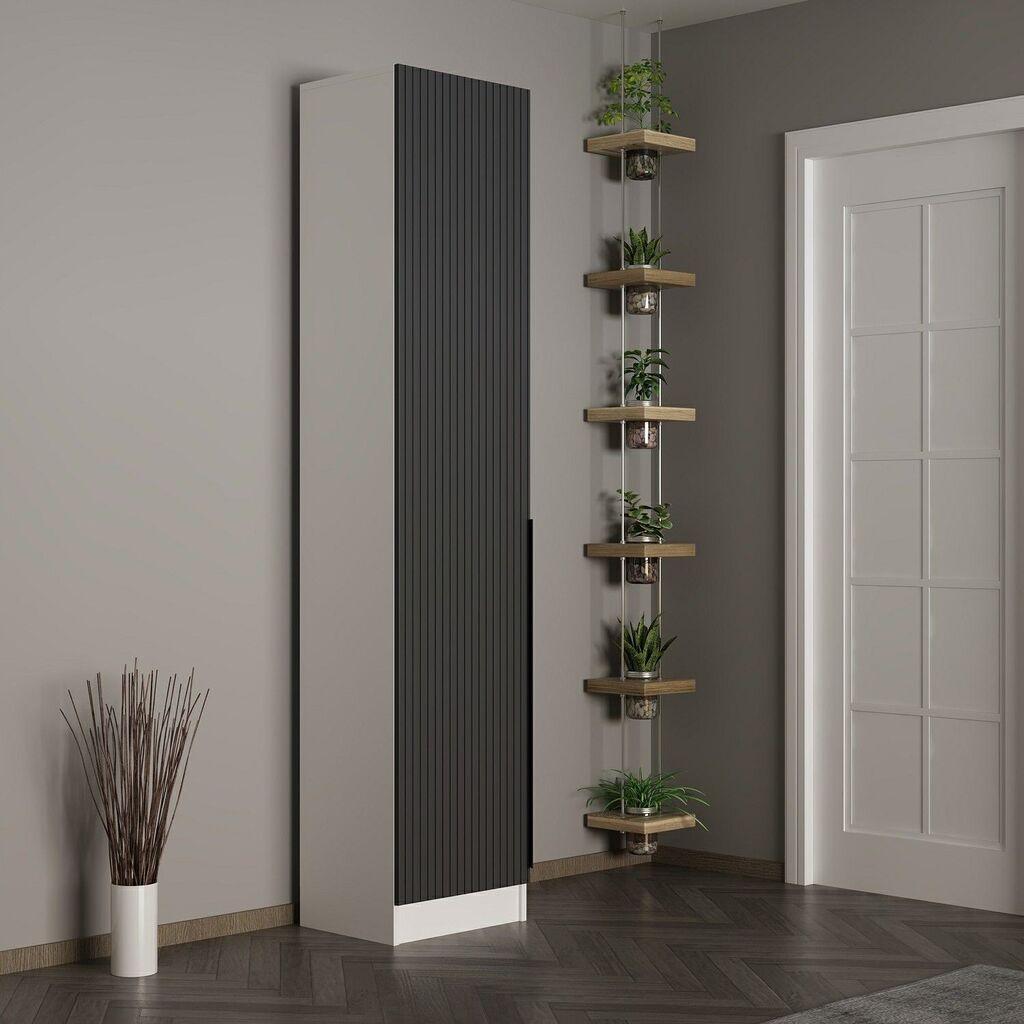 Гардеробер Hanah Home Noah-8263, 45x210x35 см, Антрацит