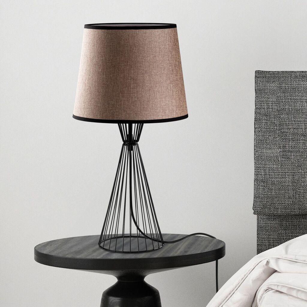 Столна ламба Opviq Telis-5373, 28x28x55 см, IP20, црно-кафеава