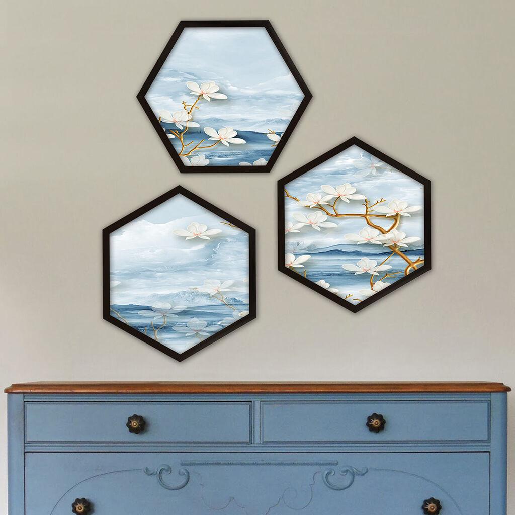 Wallity врамена слика 6GEN1572198, 35x35 см, 3 дела
