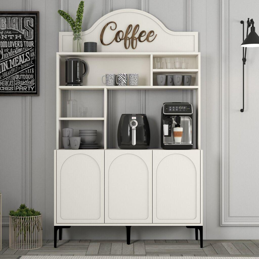Кујнски ормар Hanah Home Lyon 120, кремасто-црн