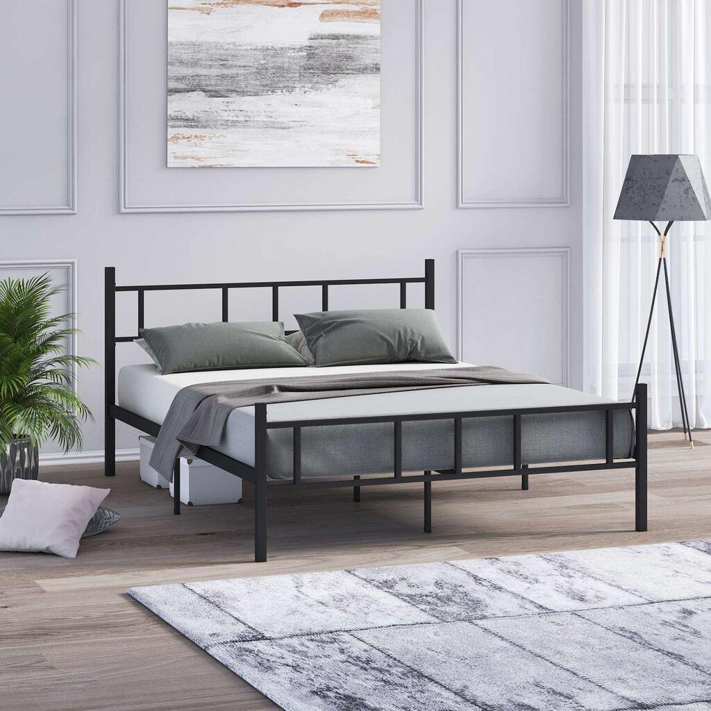 Француски кревет Hanah Home Akin, 150x88x200 см, црн