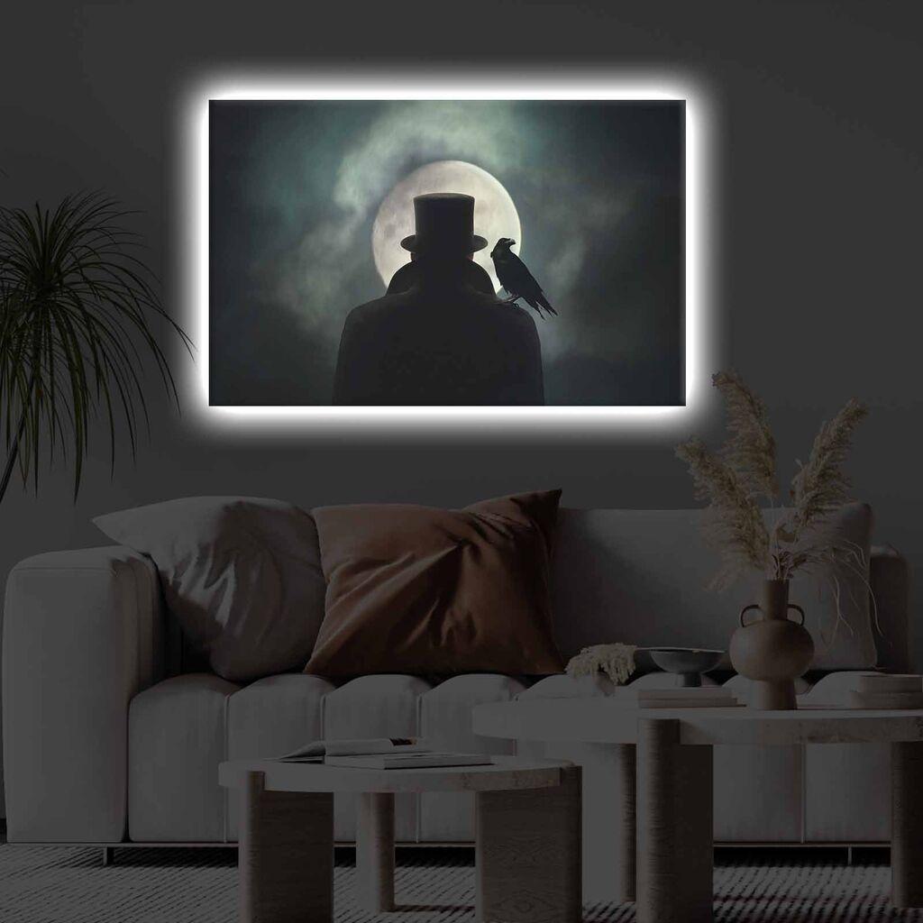 Слика „Волити" на платно со LED осветлување 45x70 см
