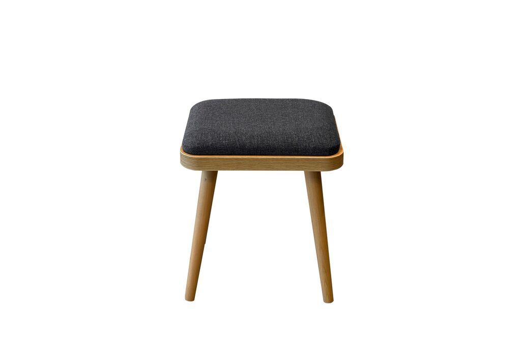 Комплет столчиња Hanah Home Vina Mini 1053, 40x46x33 см, 2 парчиња, Антрацит