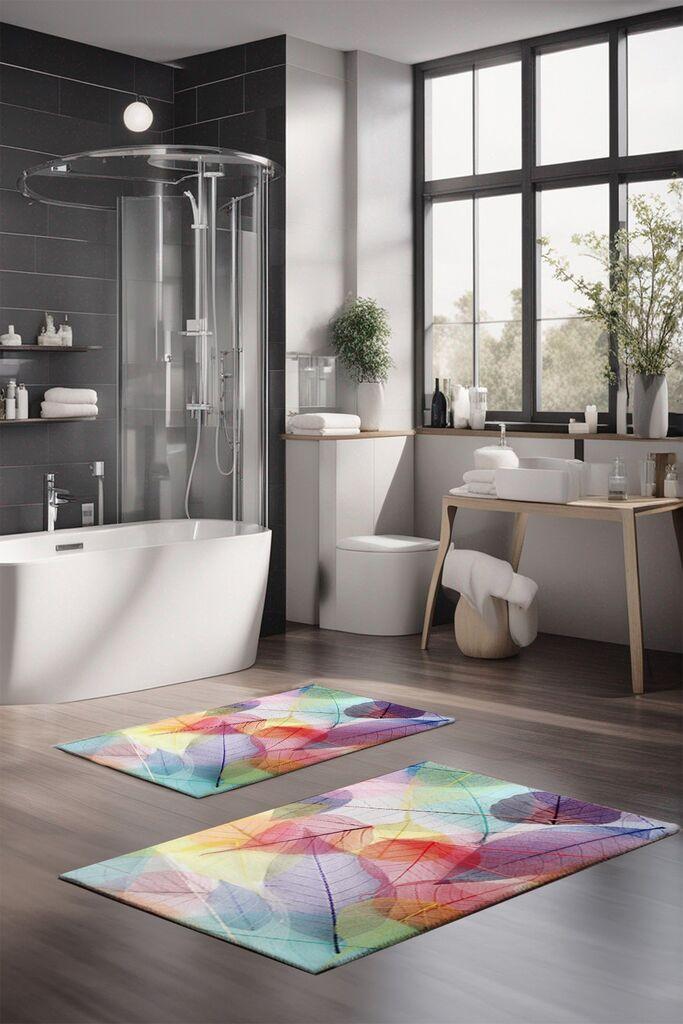 Комплет подлошки за бања L'essentiel Maison CT-5260, 2 парчиња, шарени