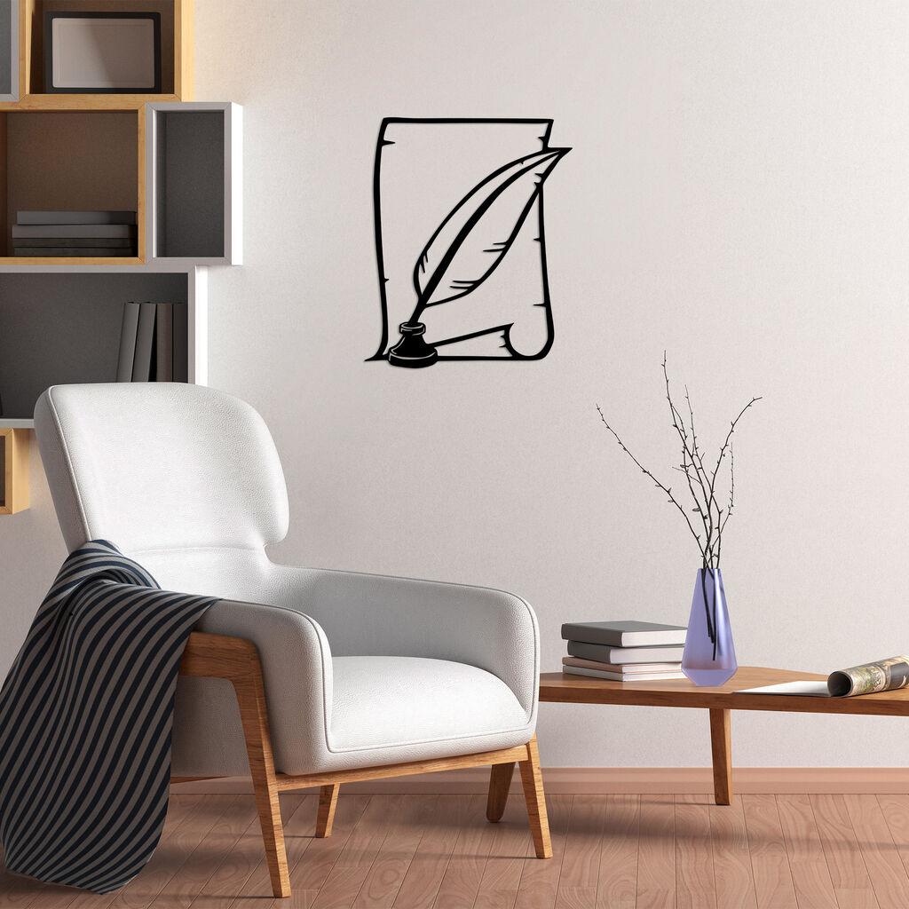 Wallity dzидна декорација буква - 452, 58 x 70 см, црна
