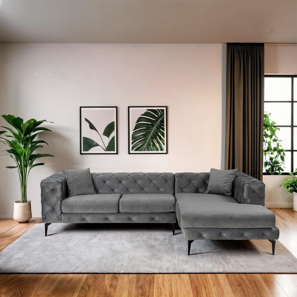 Atelier del Sofa Аголна гарнитура Como Eco, 270 cm, Антрацит