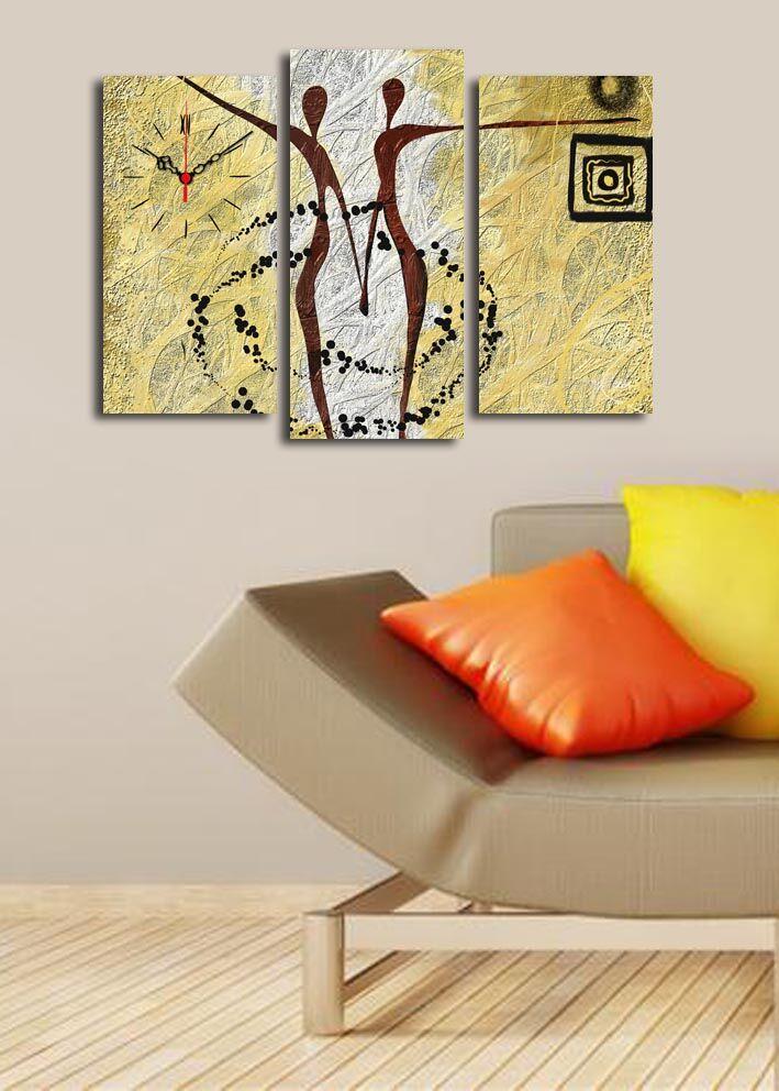 Wallity dzиден часовник 3PATCS-24, 66x45 см, 3 дела