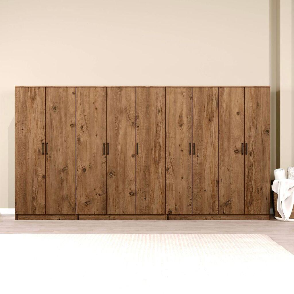 Гардеробер Hanah Home Kardelen 1600-124, 340x180x51.8 см, , кафеава