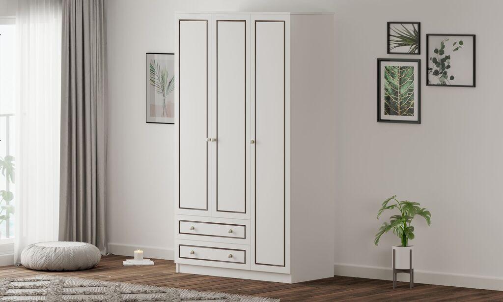 Гардеробер Hanah Home Rb-093-01, 105x180x52 см, бел