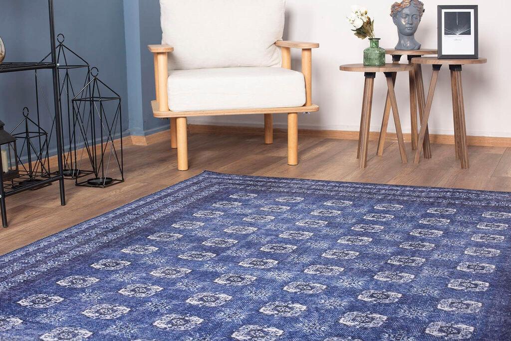 Тепих Conceptum Hypnose Blues Chenille 277, 75x230cm, темно син