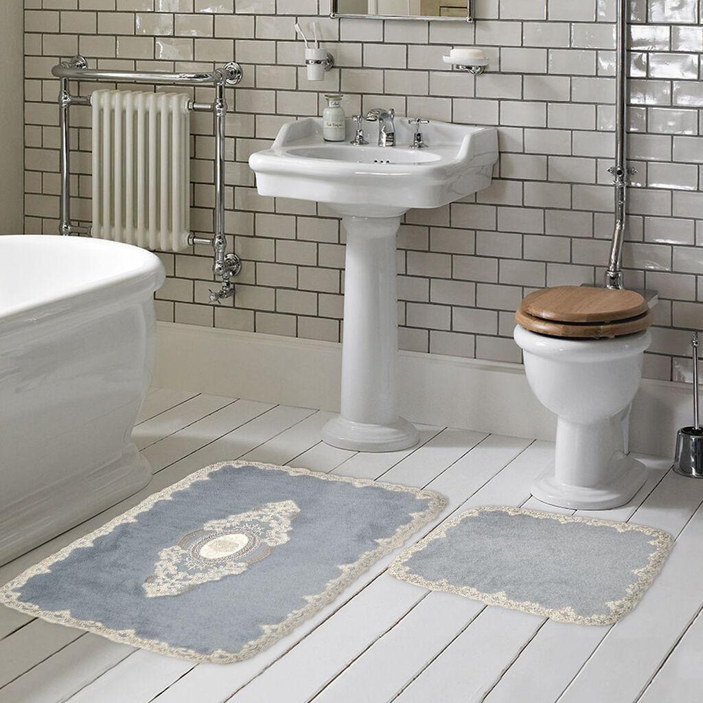 L'essentiel Maison Сет од 2 килими за бања Греј