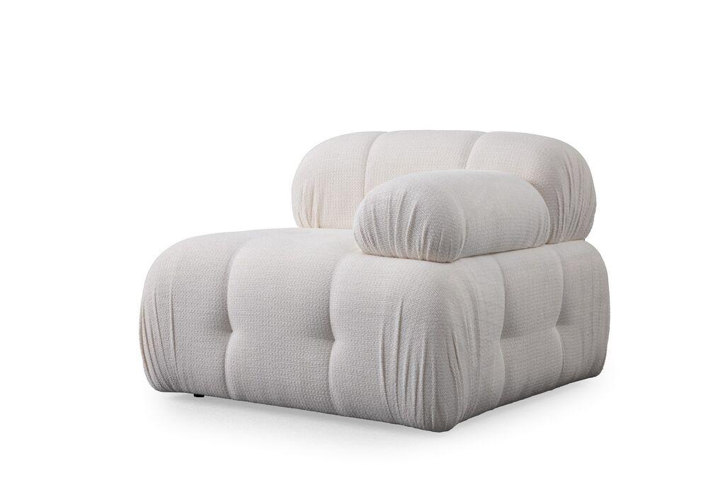 Фотелја Atelier del Sofa Petite 1R, 95 x 95 x 75 см, бела