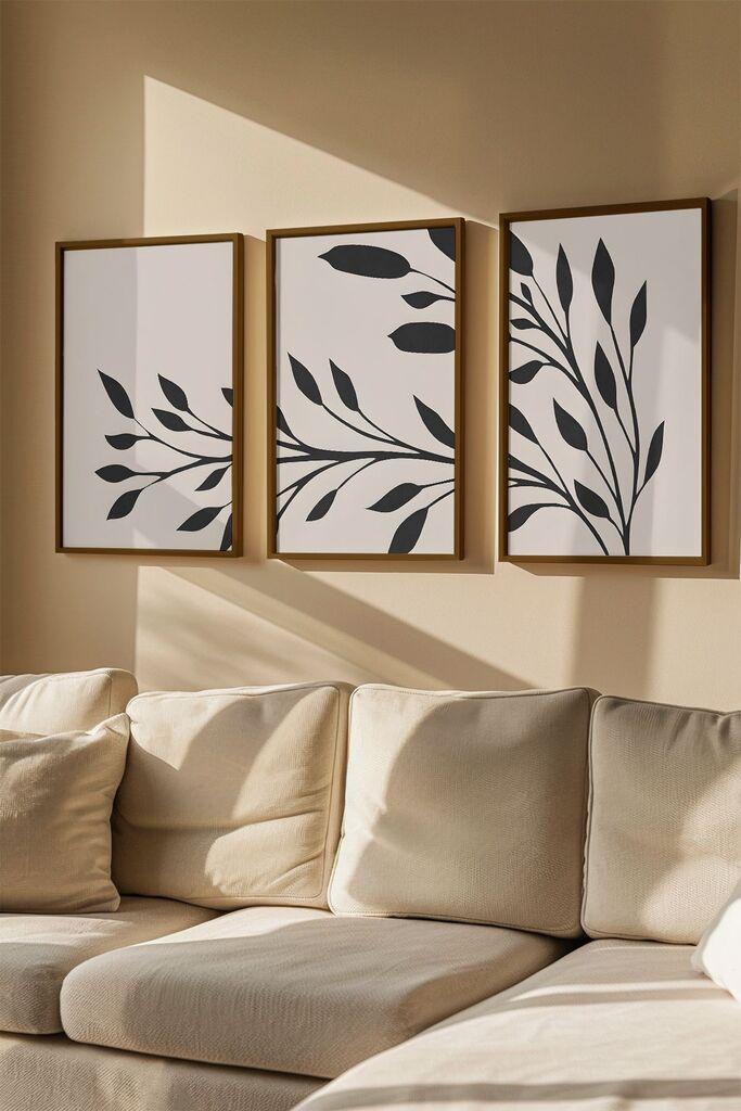 Слика во рамка Wallity Artvmodel33, 33x48 см, 3 дела