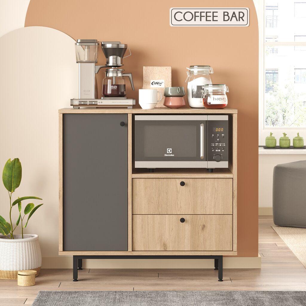 Комода Hanah Home за повеќекратна употреба RE1-SA, 88 x 85 x 35,5 см, даб