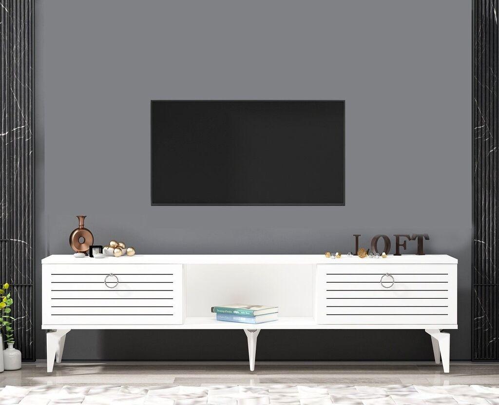 Комода за телевизор Hanah Home Arona, 150x44,6x29,6 см, бела