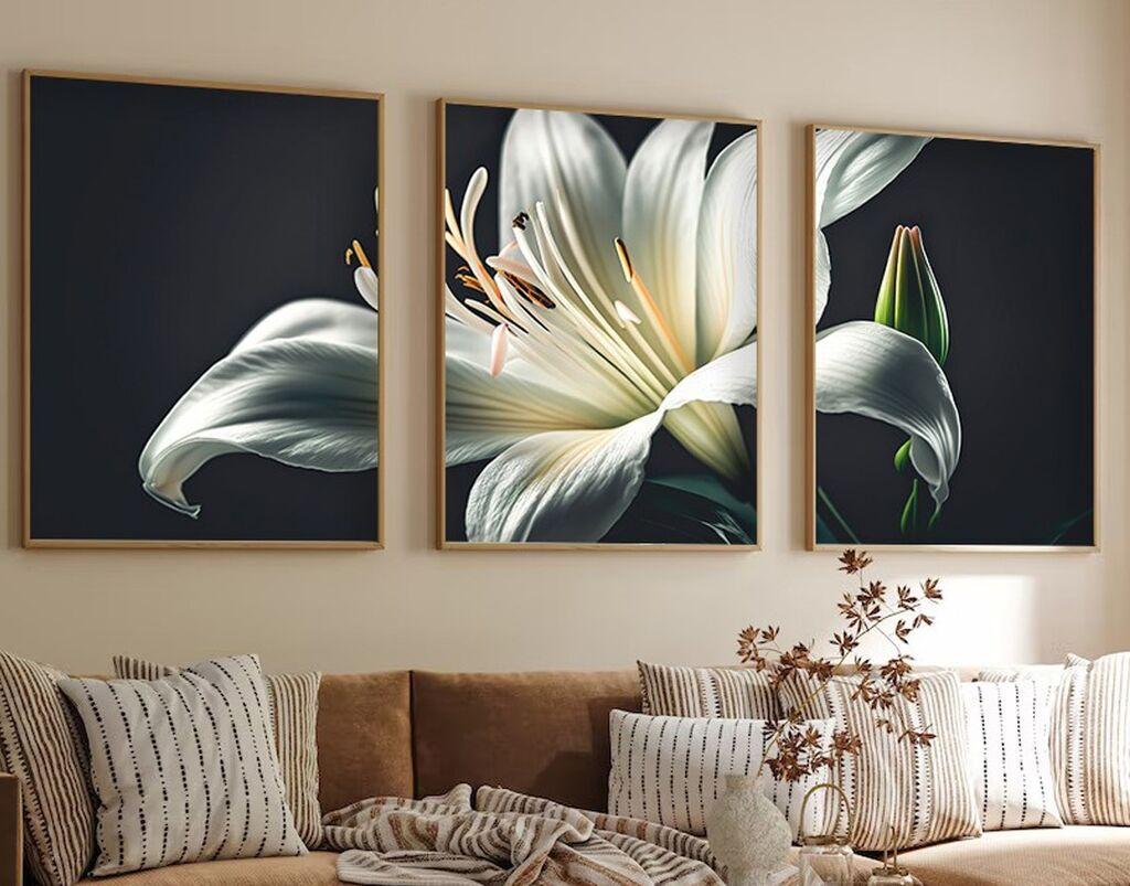 Wallity Декоративна слика, 3 парчиња, 50x70 cm