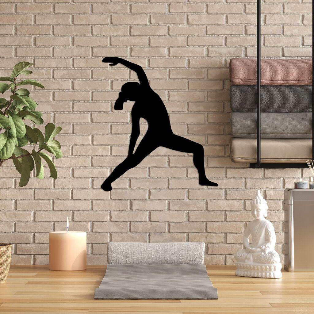 Wallity декорација за dzид Јога 5, 48x55 см, црна