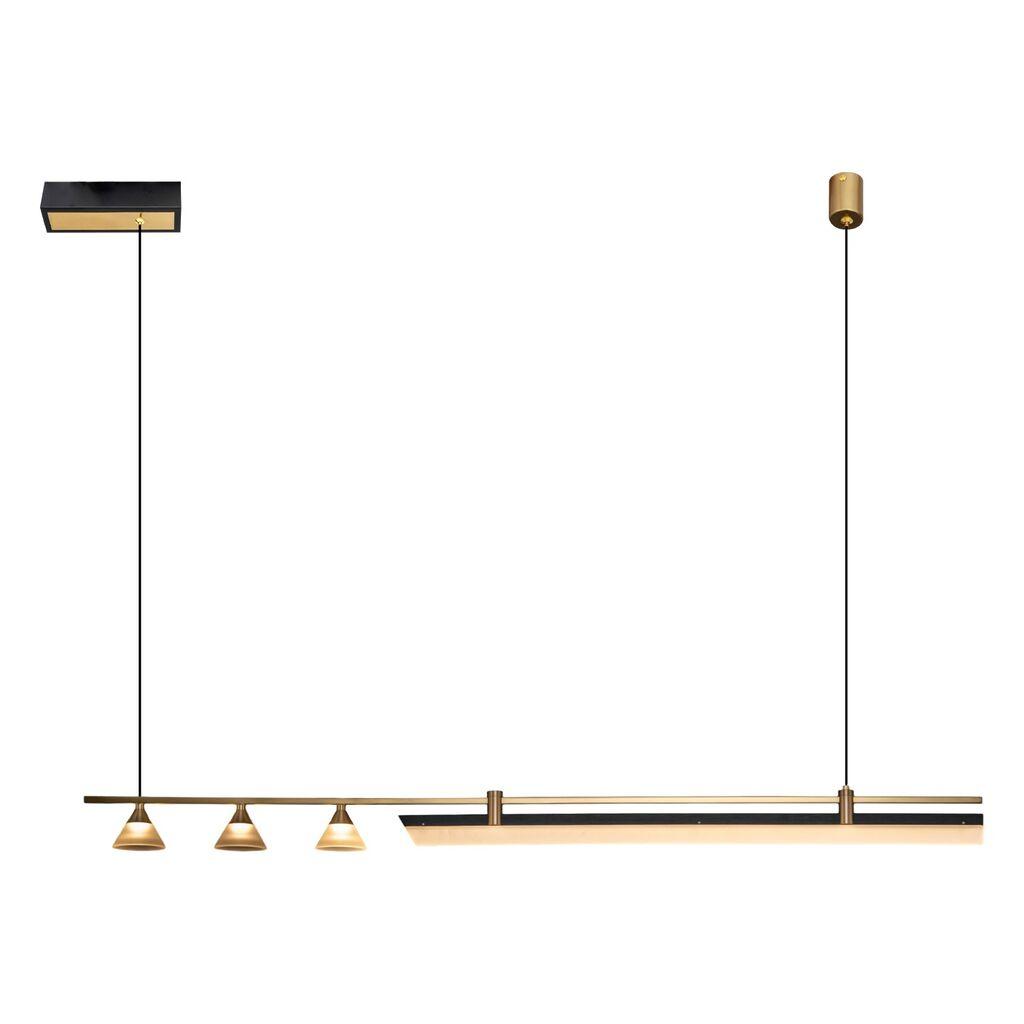 Opviq Luster 5707-AS, 120 см, Висина: 160 см, 3000 K, 3200 lm, Златни бои